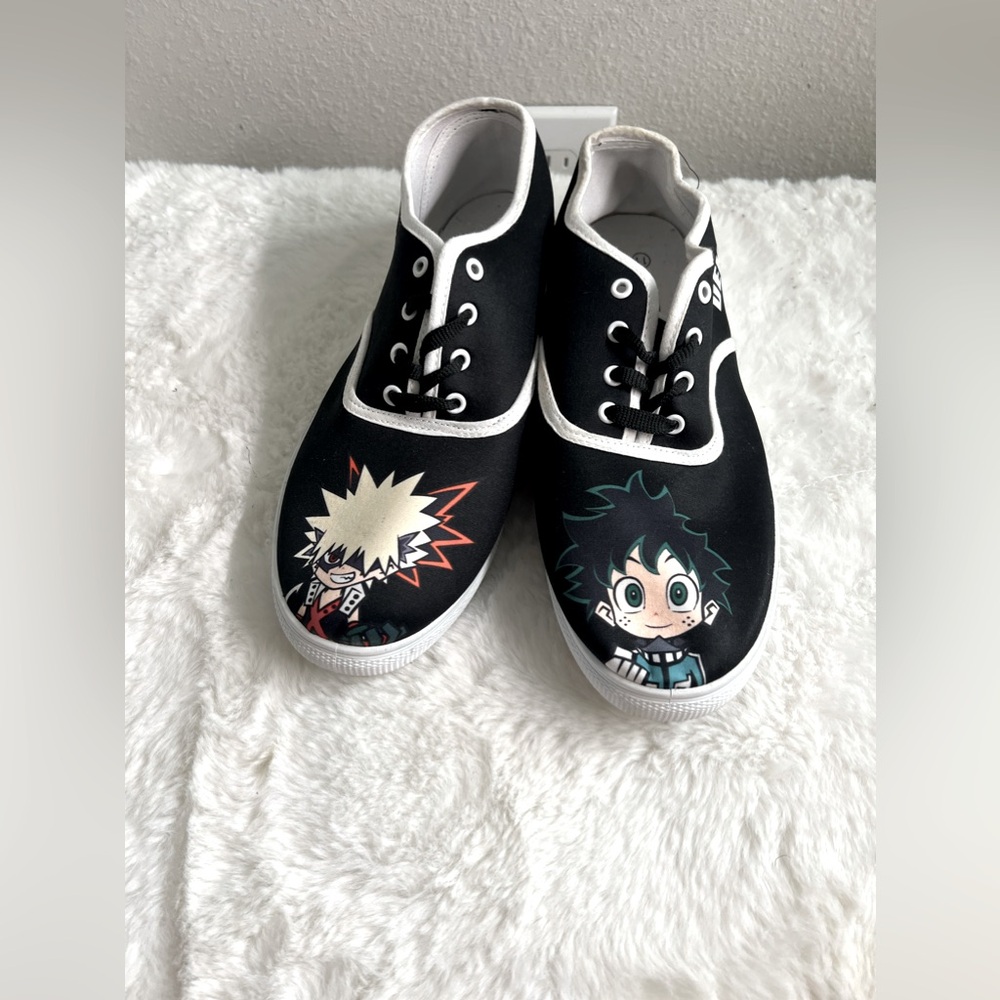 Horikoshi Bakugo Deku Black Shoes
Sneakers Flats 11 Anime My Hero
Academia MHA -
